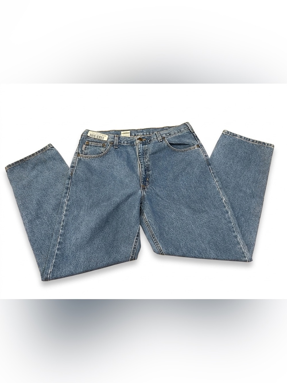 Carhartt B17 STW Men’s Relaxed Fit Denim Jeans 38x32 Blue Workwear 100% Cotton